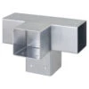 Paalverbinder Voor Pergola T-verbindingsstuk 4-kants 7x7 Cm Gegalvaniseerd -Gamma 123 1013