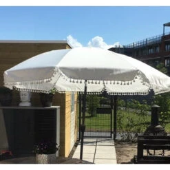 Parasol Marrakesh Wit Ø250 Cm 9 Parasol Marrakesh Wit Ø250 Cm -Gamma 123 1263
