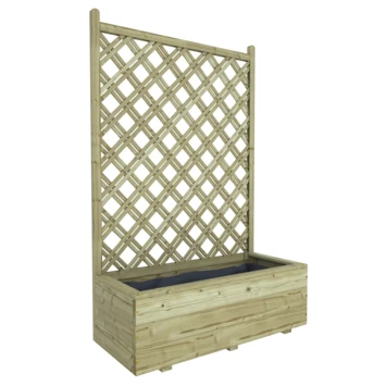 Bloembak Met Dubbele Trellis 90x40 Cm 3 Bloembak Met Dubbele Trellis 90x40 Cm