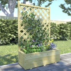 Bloembak Met Dubbele Trellis 90x40 Cm 13 Bloembak Met Dubbele Trellis 90x40 Cm -Gamma 123 1266