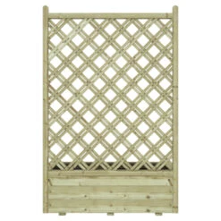 Bloembak Met Dubbele Trellis 90x40 Cm 15 Bloembak Met Dubbele Trellis 90x40 Cm -Gamma 123 1268