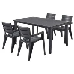 ALLIBERT All Stoel Ibiza Grafiet 7 ALLIBERT All Stoel Ibiza Grafiet -Gamma 123 1328