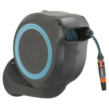 Gardena Wandslangenbox Roll-up 20 Meter Grijs Blauw 3 Gardena Wandslangenbox Roll-up 20 Meter Grijs Blauw