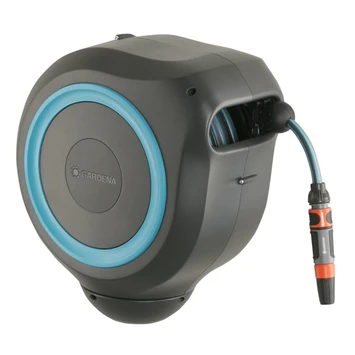 Gardena Wandslangenbox Roll-up 20 Meter Grijs Blauw 4 Gardena Wandslangenbox Roll-up 20 Meter Grijs Blauw - Afbeelding 2