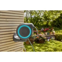 Gardena Wandslangenbox Roll-up 20 Meter Grijs Blauw 12 Gardena Wandslangenbox Roll-up 20 Meter Grijs Blauw -Gamma 123 1362