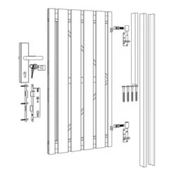 Poortpakket Antraciet Op Metalen Frame -Gamma 123 1547