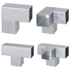 Paalverbinder Voor Pergola Hoekstuk 3-kants 7x7 Cm Gegalvaniseerd -Gamma 123 1559
