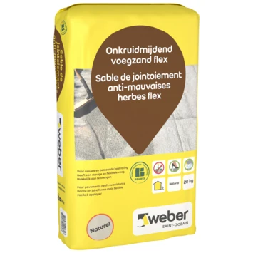 Weber Onkruidmijdend Voegzand Flex Naturel 20 Kg 3 Weber Onkruidmijdend Voegzand Flex Naturel 20 Kg