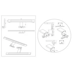 Tiger Spiegelverlichting Ancis Wit 60cm -Gamma 123 1727