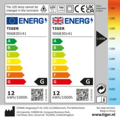 Tiger Spiegelverlichting Ancis Wit 60cm -Gamma 123 1728