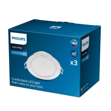 Philips Inbouwset LED Diamond 3x3.5W 2700K Wit 4 Philips Inbouwset LED Diamond 3x3.5W 2700K Wit - Afbeelding 2