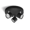 Philips Opbouwspot Star 3-lichts Zwart -Gamma 123 1797
