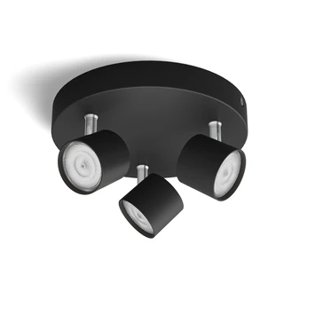 Philips Opbouwspot Star 3-lichts Zwart 2 Philips Opbouwspot Star 3-lichts Zwart