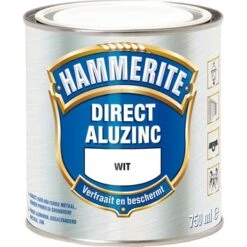 Hammerite Direct AluZinc Metaallak Wit 750 Ml -Gamma 123 1811