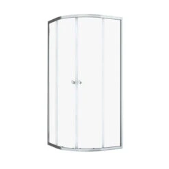 Sealskin Hooked Vierdelige Kwartronde Douchecabine Met Schuifdeuren 90x90x200 Cm, 6 Mm Helder Veiligheidsglas Met Antikalklaag Zilver Hoogglans -Gamma 123 1908