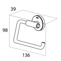 Tiger Toiletrolhouder Urban Wit -Gamma 123 1923