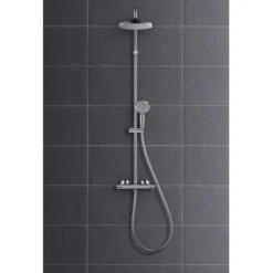 Hansgrohe Douchesysteem Vernis Blend 200 Met Thermostaatkraan Mat Zwart -Gamma 123 1931