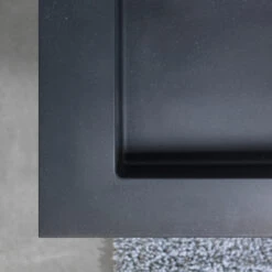 Tiger Badkamermeubelset Karlo 80cm Matzwart Met Zwarte Wastafel -Gamma 123 2003