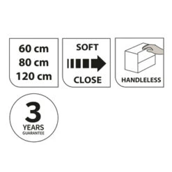 Tiger Badkamermeubelset Karlo 80cm Matzwart Met Zwarte Wastafel -Gamma 123 2005