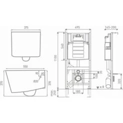 Geberit Inbouwreservoir UP100 Pureflow Met Wandcloset Zonder Spoelrand 7 Geberit Inbouwreservoir UP100 Pureflow Met Wandcloset Zonder Spoelrand -Gamma 123 2057