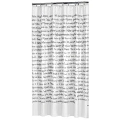 Sealskin Douchegordijn Sayings Wit PVC 200x180 Cm -Gamma 123 2062