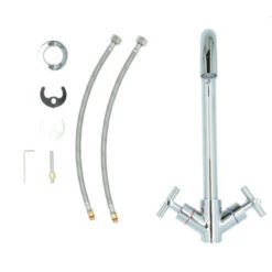 Aqualino Keukenkraan Ceronda 2-knops Chroom -Gamma 123 2093