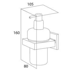 Tiger Zeepdispenser Items Hangend RVS -Gamma 123 2123