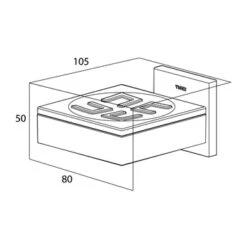 Tiger Zeepbakje Items Hangend RVS -Gamma 123 2127
