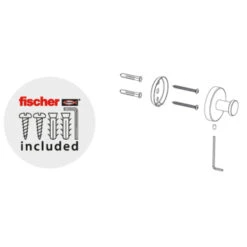 Marho Handdoekhaak Luxor Groot Gun Metal 13 Marho Handdoekhaak Luxor Groot Gun Metal -Gamma 123 2149