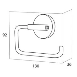 Handson Toiletrolhouder Smart Chroom 7 Handson Toiletrolhouder Smart Chroom -Gamma 123 2204