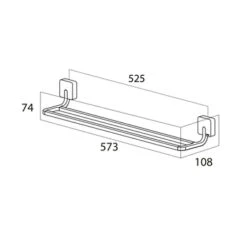 Tiger Dubbel Handdoekrek Impuls RVS -Gamma 123 2209