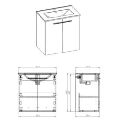 Atlantic Badmeubel Clara 60cm Twee Deuren Wit 7 Atlantic Badmeubel Clara 60cm Twee Deuren Wit -Gamma 123 2256