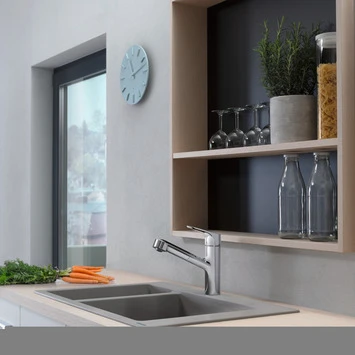 Hansgrohe Keukenkraan Focus M43 Met Hendel En Uittrekbare Sproeikop Chroom 150 4 Hansgrohe Keukenkraan Focus M43 Met Hendel En Uittrekbare Sproeikop Chroom 150 - Afbeelding 2