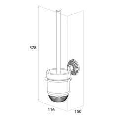 Tiger Wc-borstelset Ivy Chroom/wit 15 Tiger Wc-borstelset Ivy Chroom/wit -Gamma 123 2297