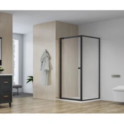 Atlantic Roan Douchewand En -deur 90x90x190cm Zwart -Gamma 123 2316