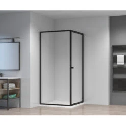 Atlantic Roan Douchewand En -deur 90x90x190cm Zwart -Gamma 123 2317