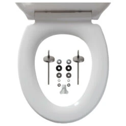 Tiger WC Bril Speckels Duroplast Zwart-wit -Gamma 123 2322