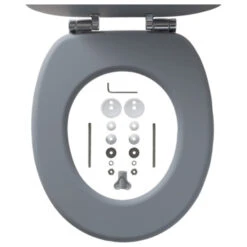 Tiger WC Bril Reno Grijs -Gamma 123 2400