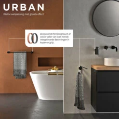 Tiger Handdoekhouder Urban Dubbel Zwart 18 Tiger Handdoekhouder Urban Dubbel Zwart -Gamma 123 2448