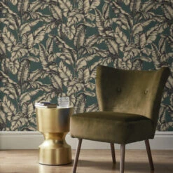 Superfresco Easy Vliesbehang Naomi Groen/goud 112050 -Gamma 123 520