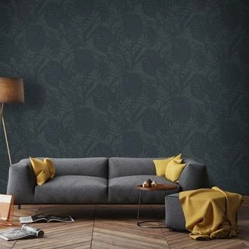 Superfresco Easy Vliesbehang Palm Blauw 105976 4 Superfresco Easy Vliesbehang Palm Blauw 105976 - Afbeelding 2