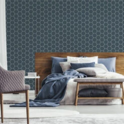 Superfresco Easy Vliesbehang Honingraad Blauw 101671 10 Superfresco Easy Vliesbehang Honingraad Blauw 101671 -Gamma 123 538