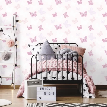 Superfresco Easy Vliesbehang Vlinders Roze 100114 5 Superfresco Easy Vliesbehang Vlinders Roze 100114 - Afbeelding 3