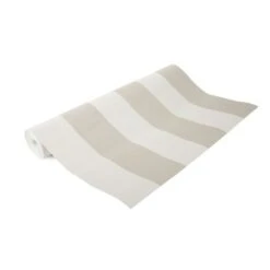 Superfresco Easy Vliesbehang Lynn Strepen Taupe-gebroken Wit 33-185 -Gamma 123 748
