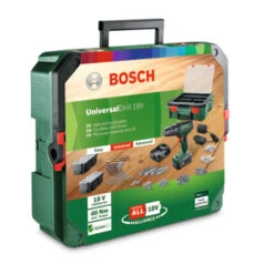 Bosch 18V Accuboormachine UniversalDrill Systeembox Met 241 Accessoires (incl. 2 Accu's 1.5Ah + Lader) 17 Bosch 18V Accuboormachine UniversalDrill Systeembox Met 241 Accessoires (incl. 2 Accu's 1.5Ah + Lader) -Gamma 123 94